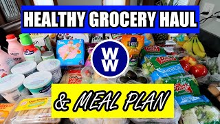 ✨HEALTHY✨WW WEEKLY GROCERY HAUL PLUS Weight Watchers Meal Plan for the Week  WW POINTS INCLUDED!
