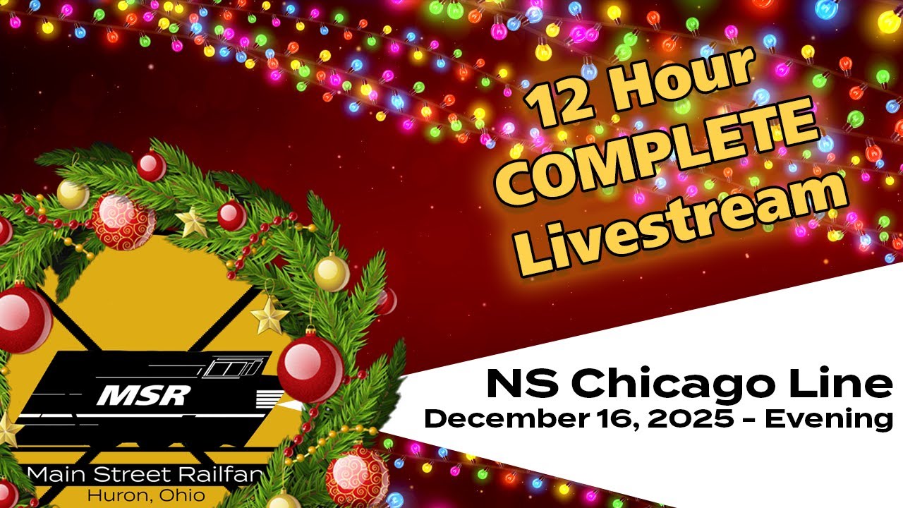 December 16, 2025 #2 - Huron, Ohio, USA | LIVE Train Camera