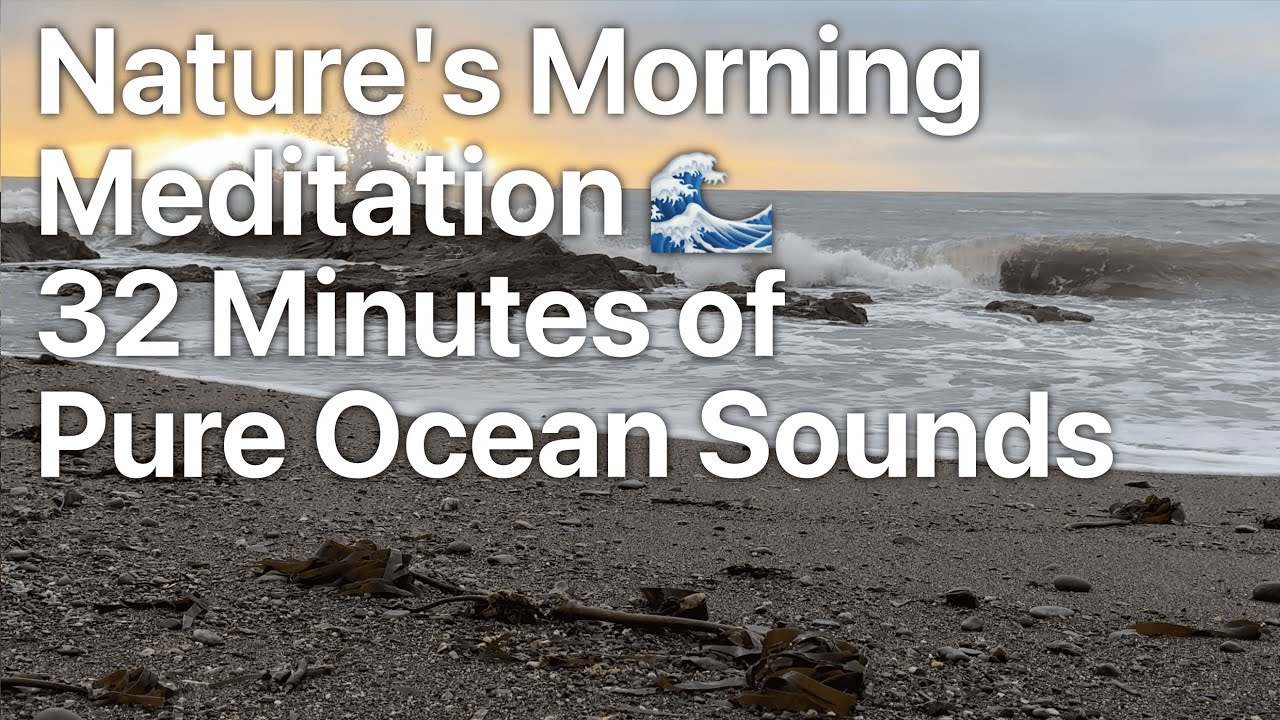 🌅 Dawn's Symphony: 32 Minutes of Pure Ocean Sounds at Bannow Beach | Mindful Mornings in Ireland