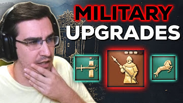 When to get military upgrades in Age of Empires IV?