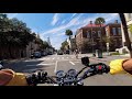 Micd up exhaust  triumph bonneville  rambling around charleston sc