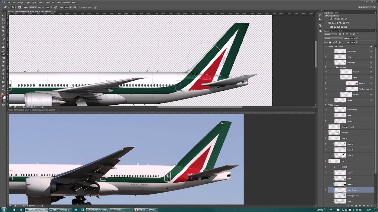 airline-livery-painting-in-photoshop-youtube