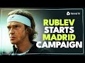 Andrey rublev vs facundo bagnis highlights  madrid 2024