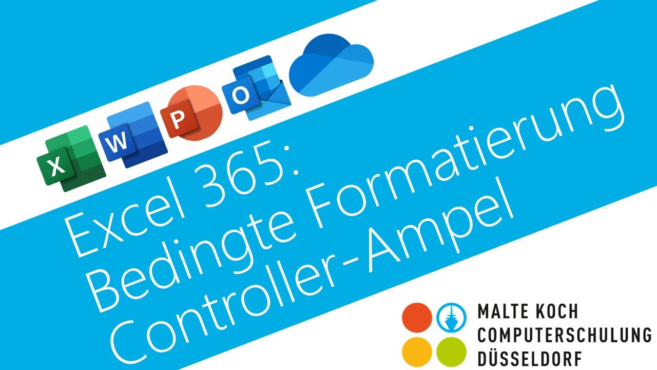 Excel 365 Bedingte Formatierung Controller Ampel Youtube