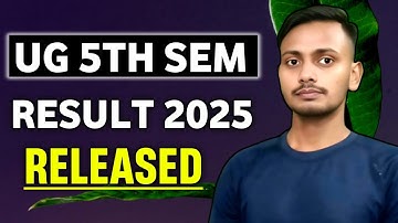 UG 5th Semester Result 2025 Released | B.Com. 5th Semester 2025 Result Out | MGKVP Result 2025