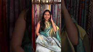 Big Florals, Bold Elegance ✨ Tussar Silk Saree | PALLU PATARI #tussarsilk #boldelegance #ytshorts