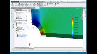 Lesson 5 - Stress Concentration. Round Hole. (Solidworks Simulation)