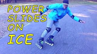 POWER SLIDES ON FROSTY ROADS - Practice Inline Skating Ep 1