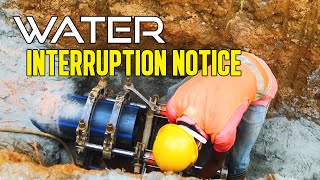 Water Interruption Notice | NWSDB