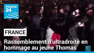 Le rassemblement d'ultradroite en hommage au jeune Thomas rassemble 200 personnes à Paris