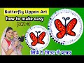 Butterfly Lippan Art|Butterfly wall hanging| Plastic Lids Reuse Idea|motivational story|Titli craft