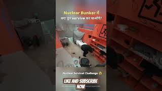 Nuclear Underground Bunker Challenge ☢️😱 #shorts