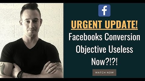 ⚠️ URGENT Facebook Ads Update! DO NOT USE THE CONVERSIONS OBJECTIVE!