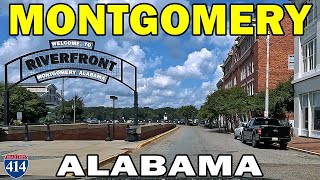 Exploring Montgomery, Alabama State Capital by Car | 4K City Sightseeing Part 1/2