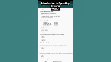 NPTEL Introduction to Operating Systems Week 1 Assignment Answers | July–Dec 2025 | NOC25-CS94