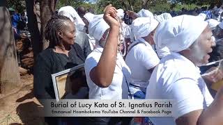 Burial for Lucy Kata of St. Ignatius Parish