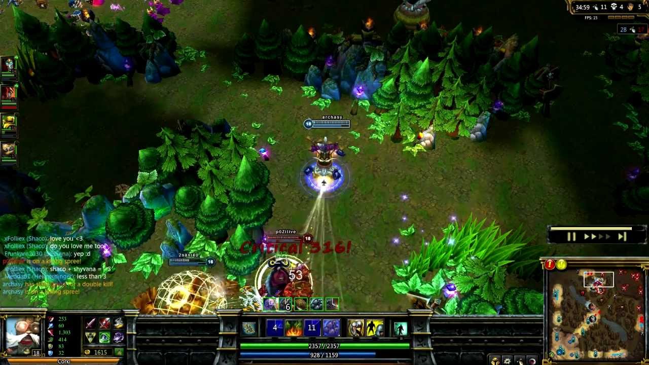 Archasy LoL - Corki Spraydown Pentakill