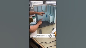 Creating a concrete cast mold by @no-bu-ru #archisource #architecture #concrete #modelmaking