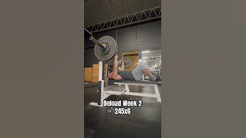 4/11/25 Deload Week 2 Bench 245x6         #bench #chesticles #deload #golow