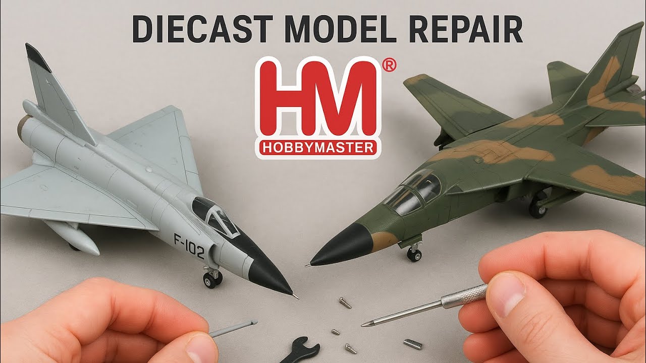 Hobbymaster Repair Tutorial | Fixing Nose Cones & Pitot Tubes on F-111 & F-102 Models