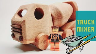 How To Make a Toy Truck Mixer Out Of Wood | Concrete Mixer | Toys on the Lathe