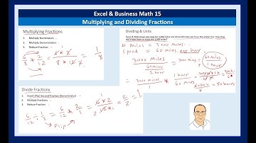 Excel & Business Math 15: Multiplying and Dividing Fractions By Hand & In Excel