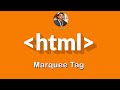 marquee tag in html bangla || how to use marquee tag in html