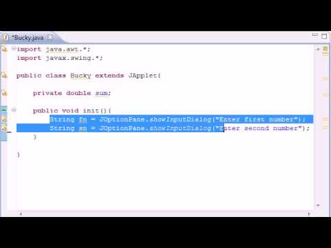 Intermediate Java Tutorial   22   init for Applets