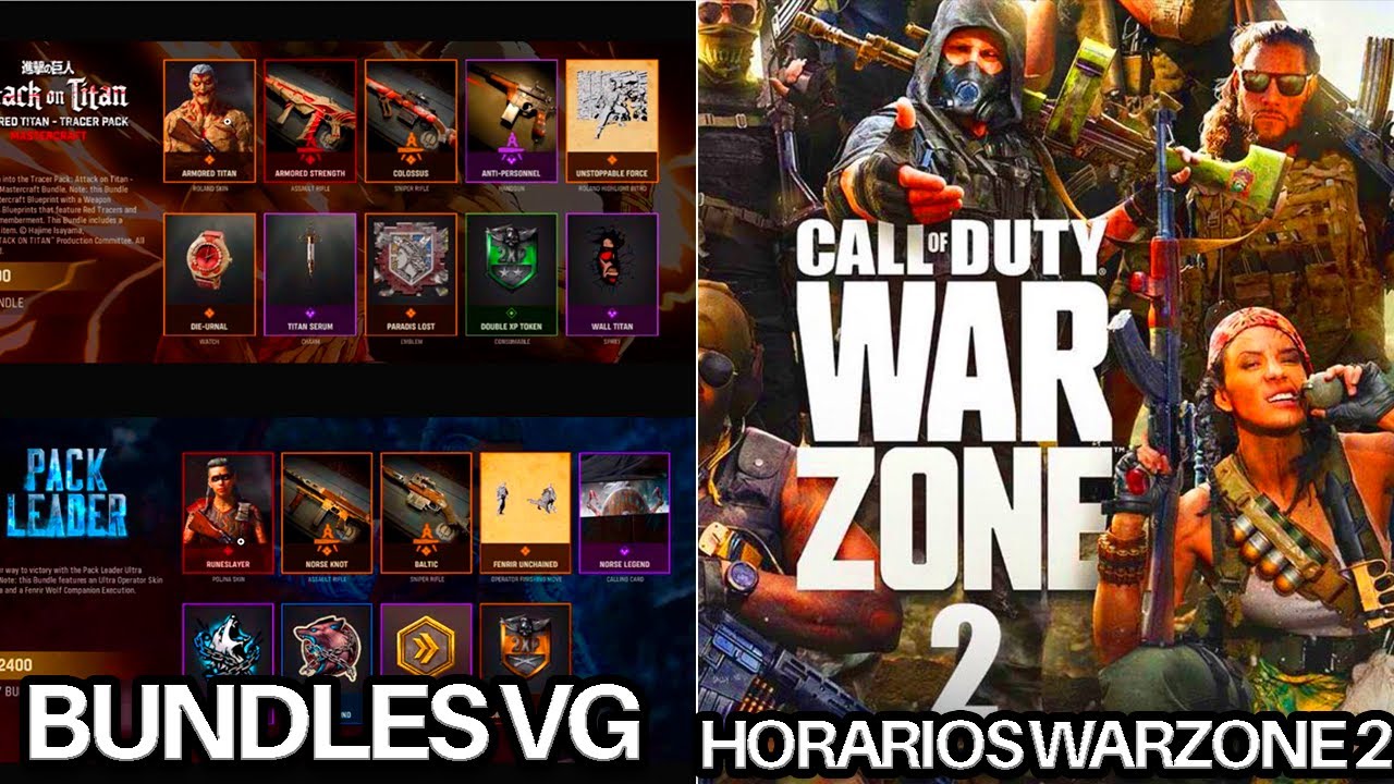 TODOS LOS BUNDLES WARZONE SEASON 2 HORARIOS REVELACIÓN HOY de MODERN WARFARE II y WARZONE 2
