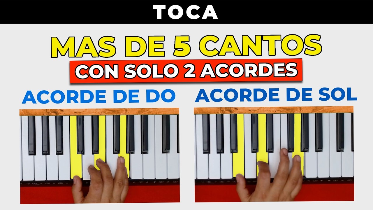 TOCA MAS DE 5 CANCIONES CON SOLO 2 ACORDES
