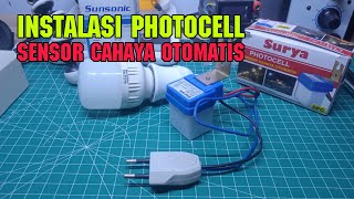 CARA PASANG SAKLAR LAMPU DAN PASANG PHOTOCEL SAKLAR SENSOR CAHAYA