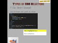 Types of Selectors Part 3