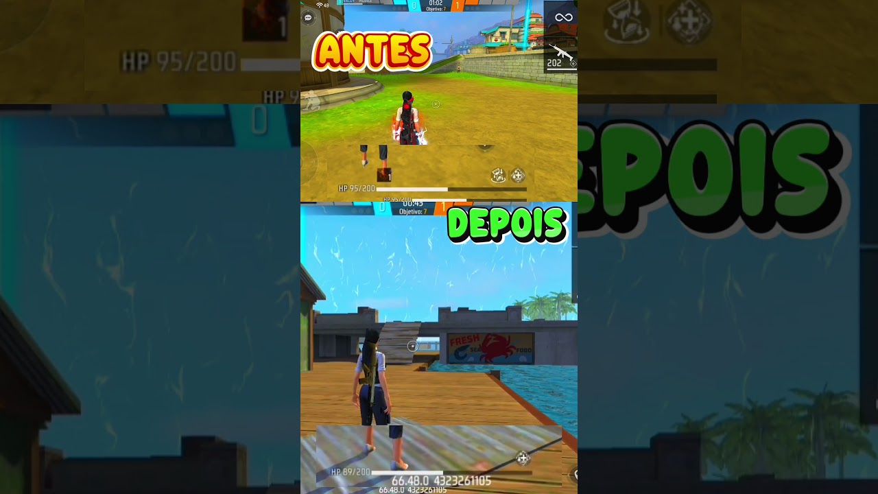 TESTE DE HABILIDADE DA NIKITA ANTES E DEPOIS DA ATUALIZAÇÃO DO FREE FIRE 