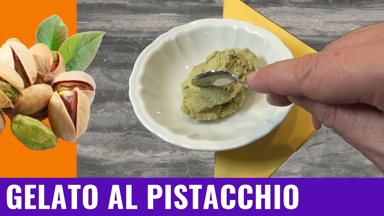 Gelato al pistacchio ricetta casalinga (con la gelatiera)