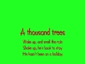 A Thousand Trees - Stereophonics Lyrics