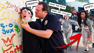 I Got ARRESTED DOING GRAFFITTI by Police PRANK!! **MUST WATCH** | The Family Project