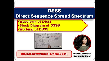 Unit 4 L7.5 |  Direct Sequence spread spectrum | Block diagram of DSSS | Wave form of DSSS