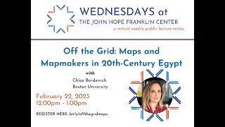 Off the Grid: Maps and Mapmakers in 20th-Century Egypt