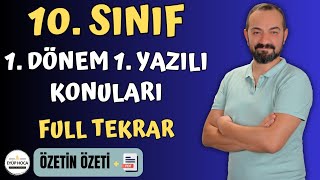 10 Sinif Türk Di̇li̇ Ve Edebi̇yati 1 Dönem 1 Yazili Konulari Full Tekrar