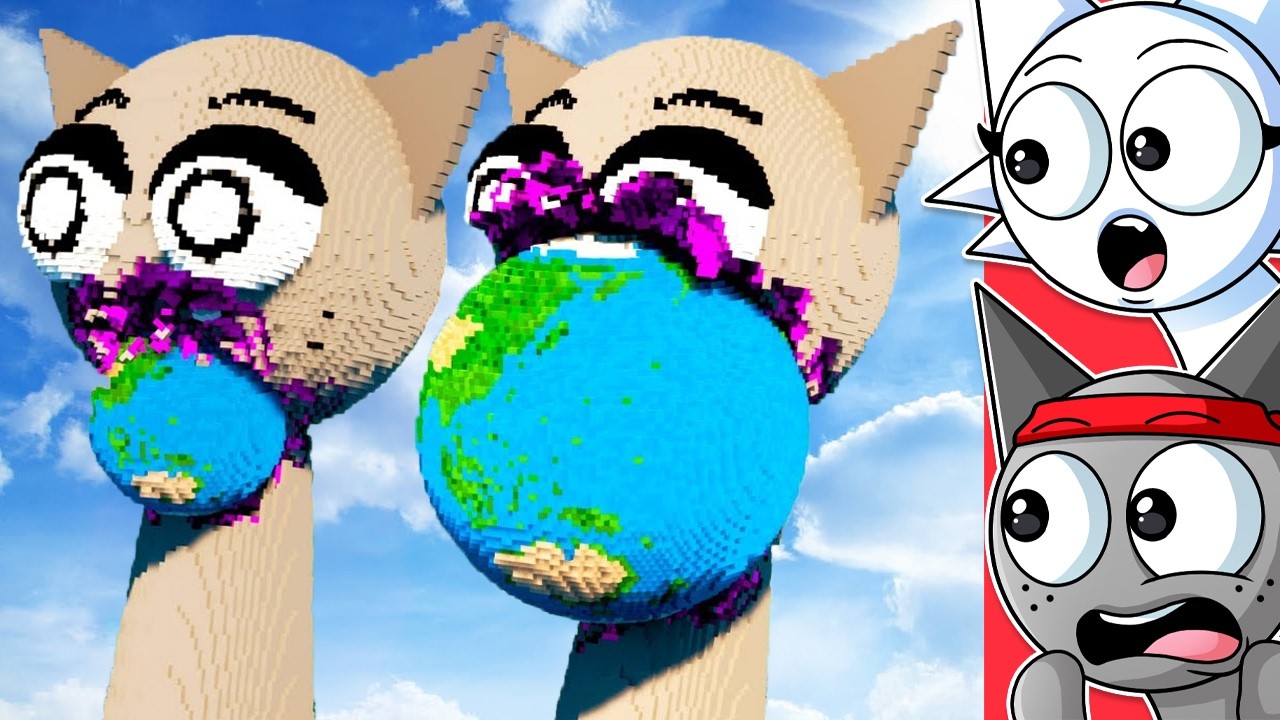 Sprunki Gray vs Planeta GIGANTE (Animaciones Graciosas)