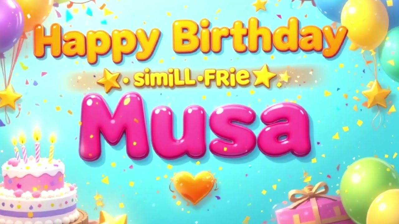 Happy Birthday Musa 🎂🎉 | Classic Birthday Song 2025