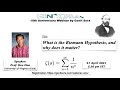 What is the Riemann Hypothesis, and why does it matter? by Prof. Ken Ono