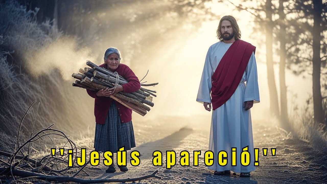 “UNA ANCIANA ENFERMA LLEVABA LEÑA EN EL FRÍO... LO QUE PASÓ CON EL HOMBRE DE BLANCO FUE INCREÍBLE”