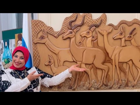 لقاء مع الفنانة التشكيلية سمر سعد والنحت على الخشب من معرض بدايات