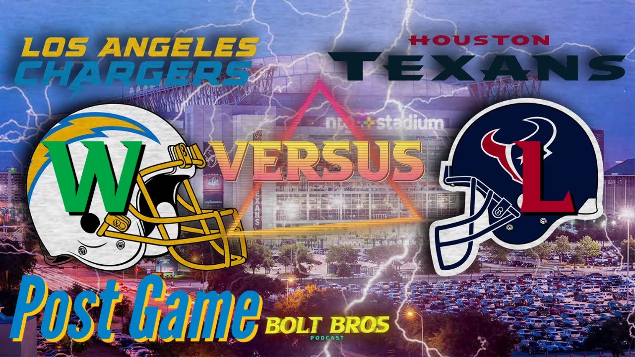 Chargers Vs Texans We Got The Slump Buster Win! YouTube