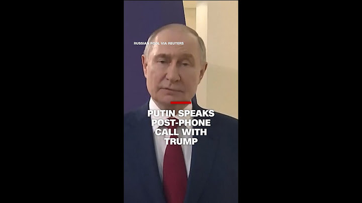 Putin speaks post-phone call with Trump