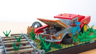 Lego Ford Mustang Barn Find Diorama MOC