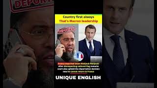 Country first always That's Macron leadership