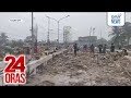 Steel bridge, nasira ng ragasa ng ilog; mga sasakyan, inanod ng baha | 24 Oras
