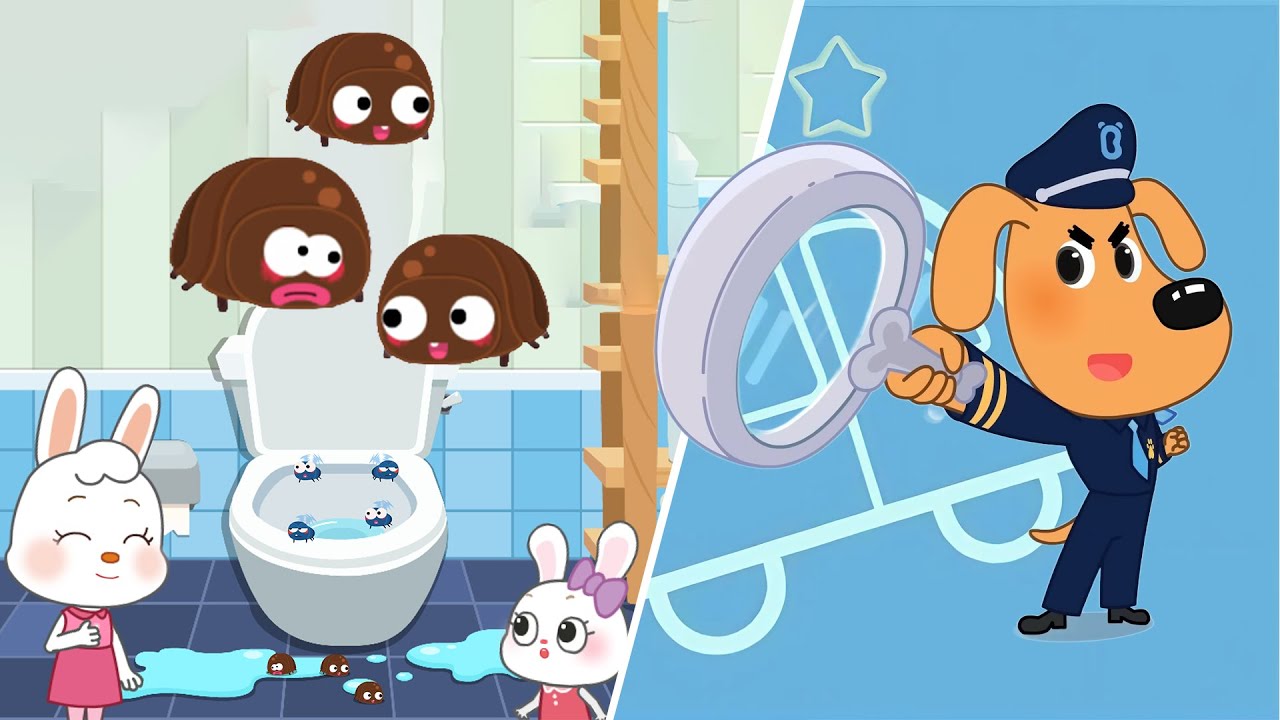 Sheriff Labrador | Clean Bathroom | Safety Tips